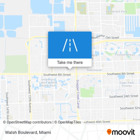 Mapa de Walsh Boulevard