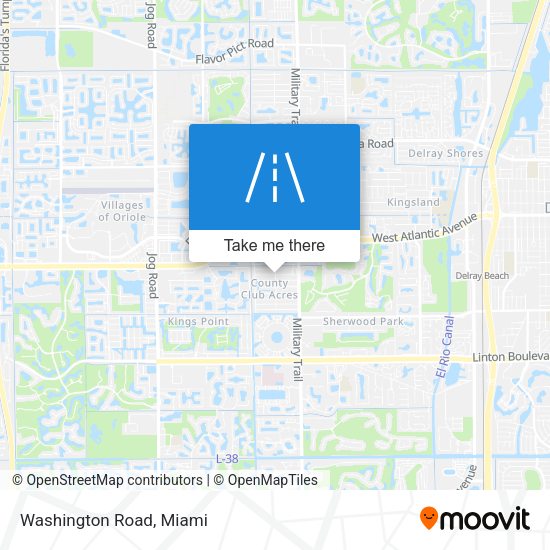 Mapa de Washington Road