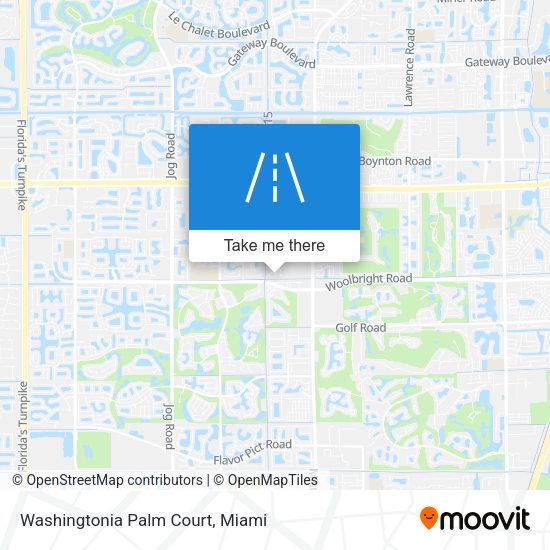 Washingtonia Palm Court map
