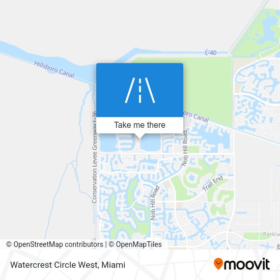 Watercrest Circle West map