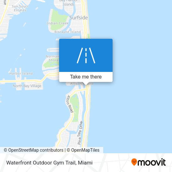 Mapa de Waterfront Outdoor Gym Trail