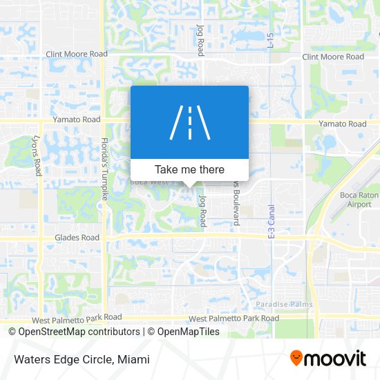 Mapa de Waters Edge Circle