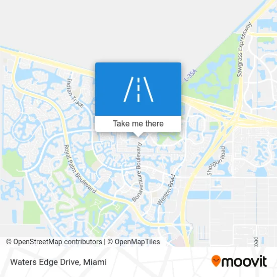 Waters Edge Drive map
