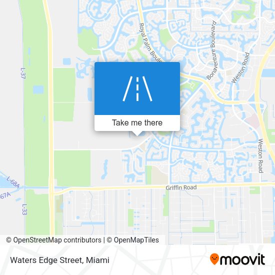 Mapa de Waters Edge Street