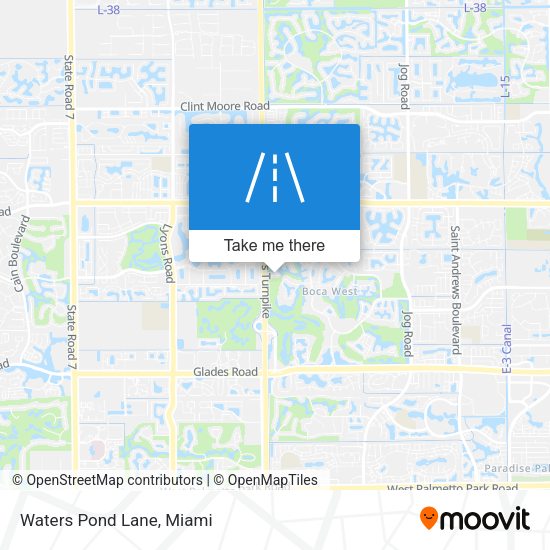 Mapa de Waters Pond Lane