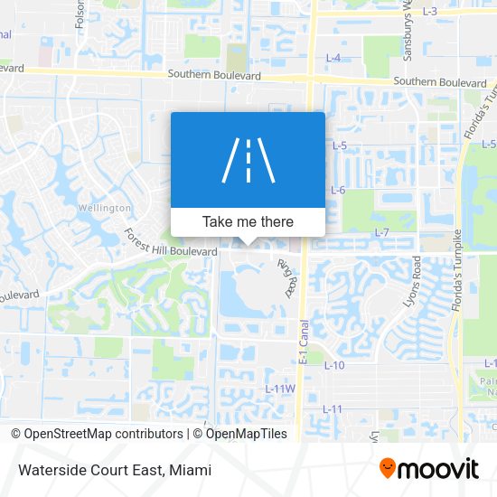 Mapa de Waterside Court East