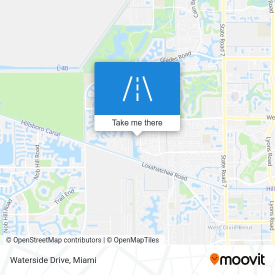 Mapa de Waterside Drive