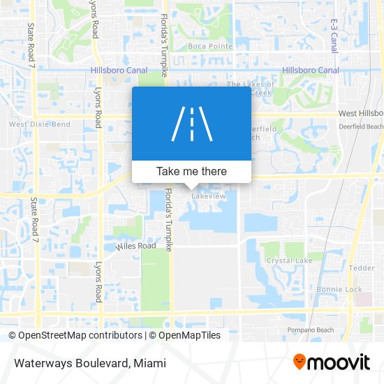 Mapa de Waterways Boulevard