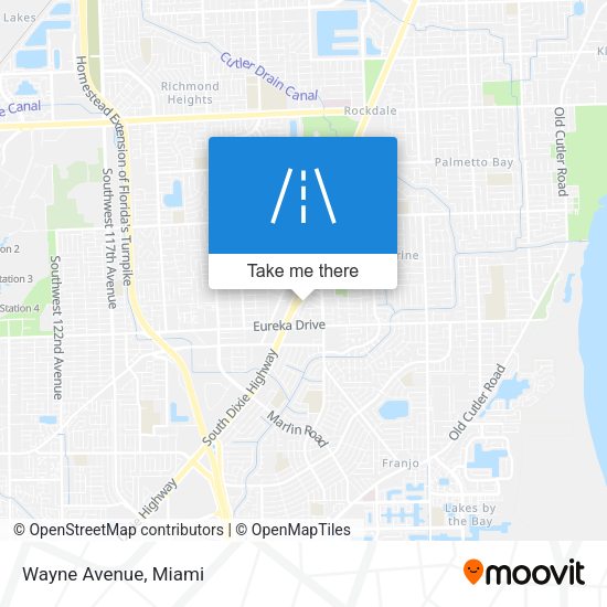 Mapa de Wayne Avenue