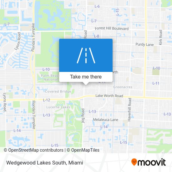 Wedgewood Lakes South map