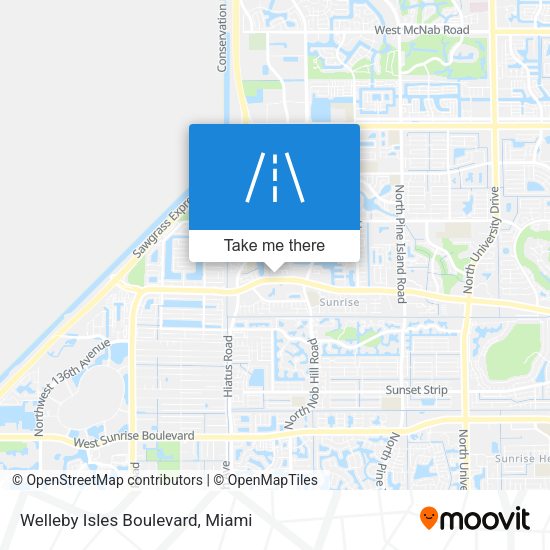 Mapa de Welleby Isles Boulevard