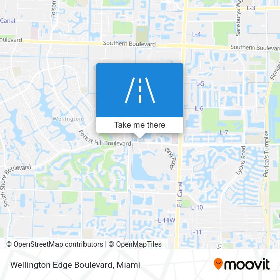 Wellington Edge Boulevard map