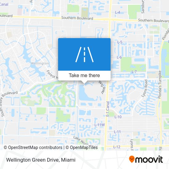 Wellington Green Drive map