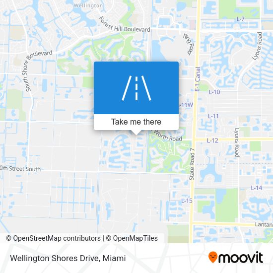 Mapa de Wellington Shores Drive