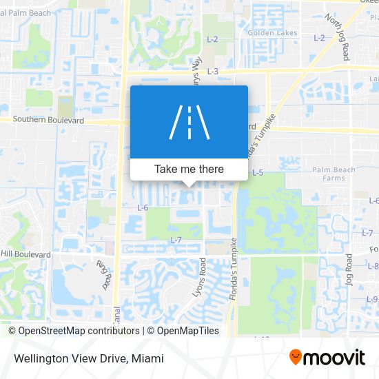 Wellington View Drive map