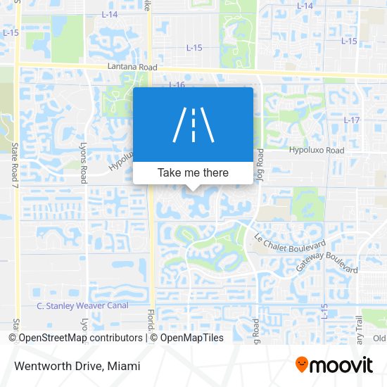 Mapa de Wentworth Drive