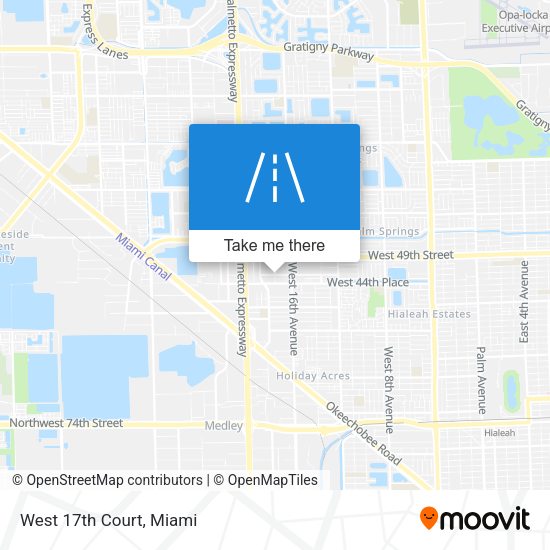 Mapa de West 17th Court