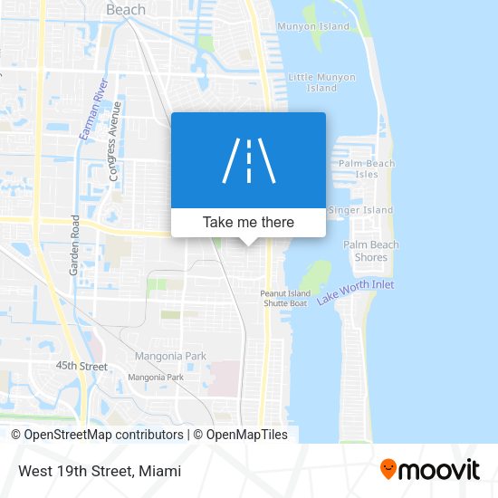 Mapa de West 19th Street