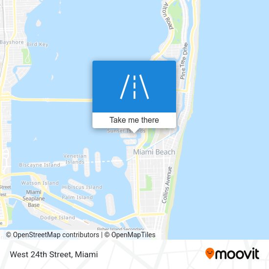 Mapa de West 24th Street