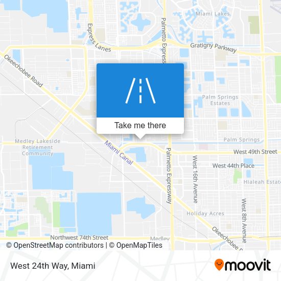 Mapa de West 24th Way