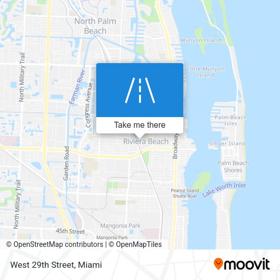 Mapa de West 29th Street