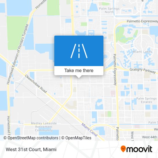 Mapa de West 31st Court