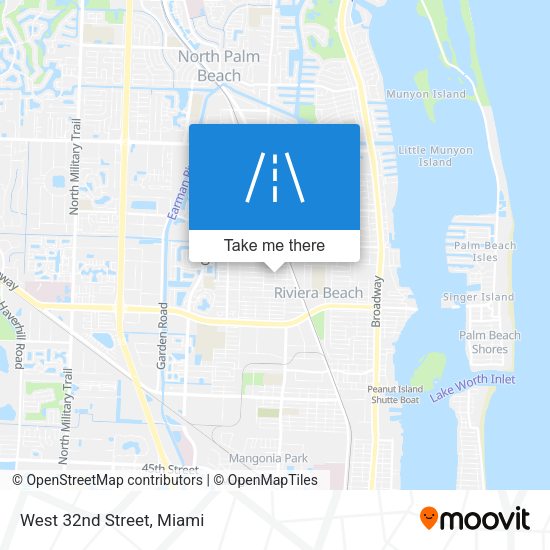 Mapa de West 32nd Street