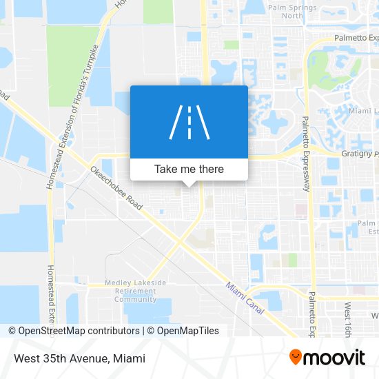 Mapa de West 35th Avenue