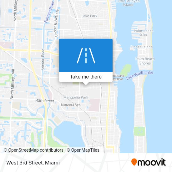 Mapa de West 3rd Street