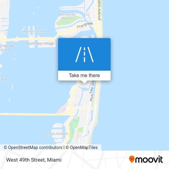 Mapa de West 49th Street