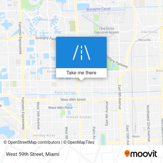 Mapa de West 59th Street