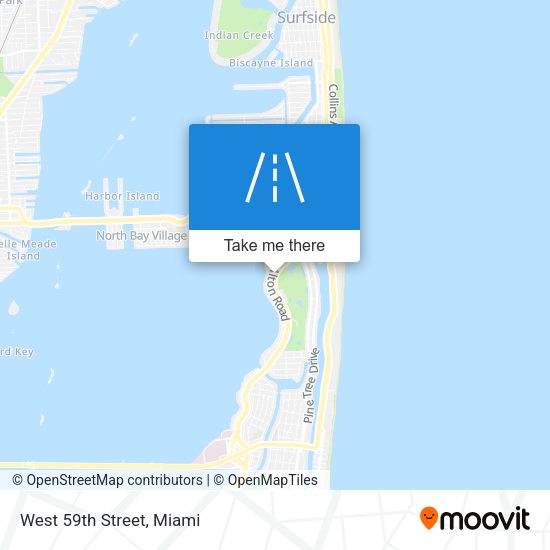 Mapa de West 59th Street