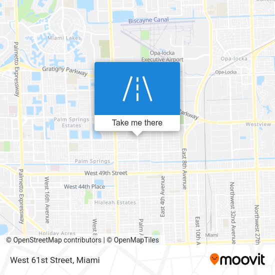 Mapa de West 61st Street