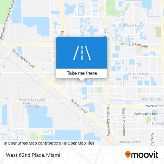 West 62nd Place map