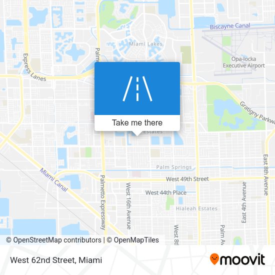 Mapa de West 62nd Street