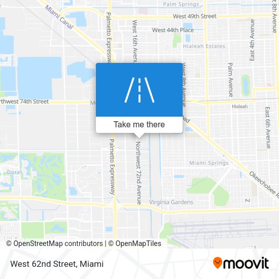 Mapa de West 62nd Street