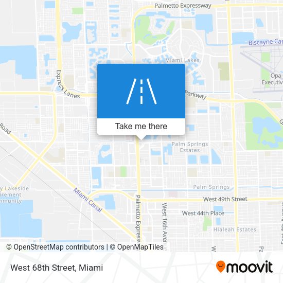 Mapa de West 68th Street