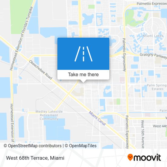 Mapa de West 68th Terrace