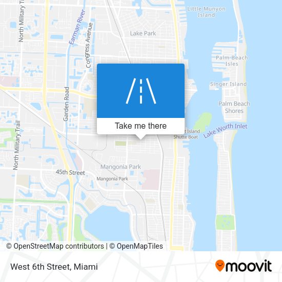 Mapa de West 6th Street