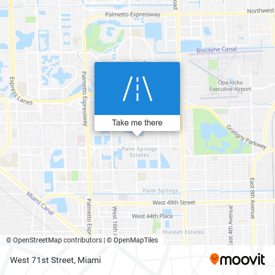 West 71st Street map