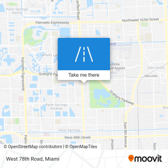 Mapa de West 78th Road