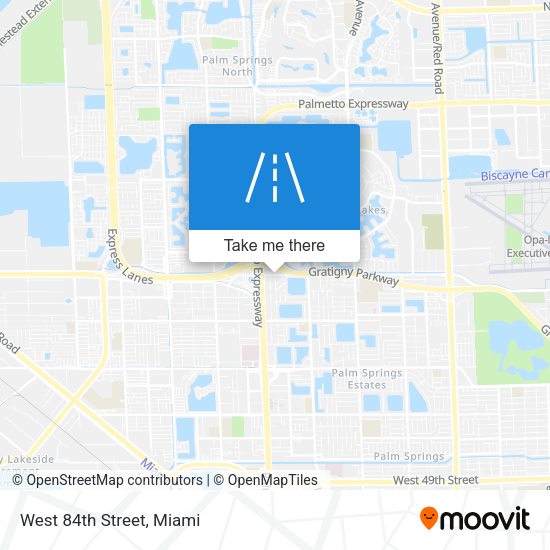 Mapa de West 84th Street