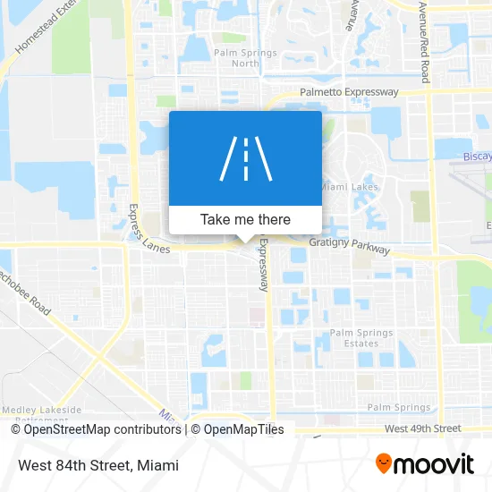 West 84th Street map