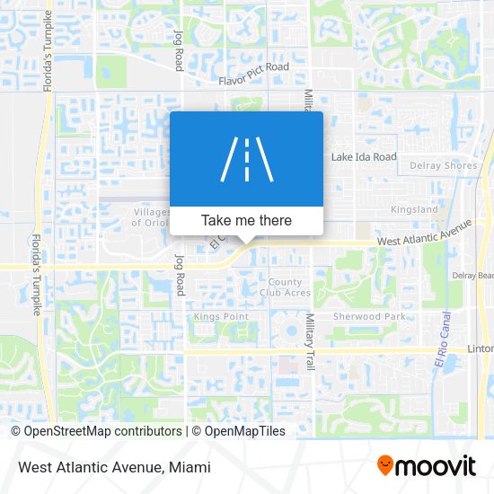 Mapa de West Atlantic Avenue