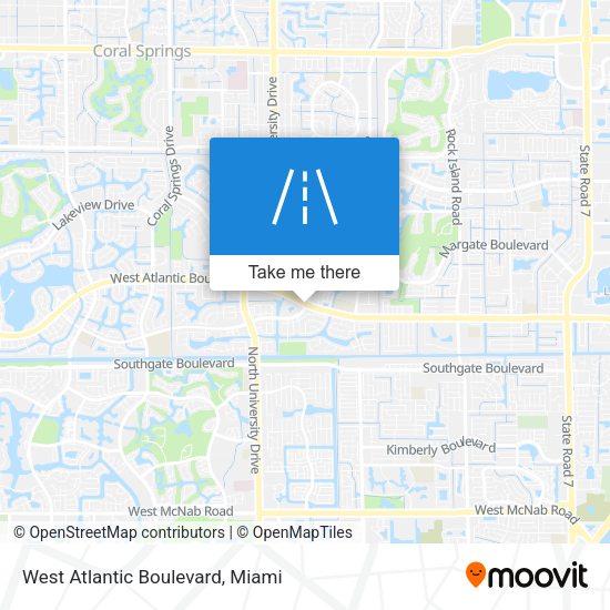 West Atlantic Boulevard map