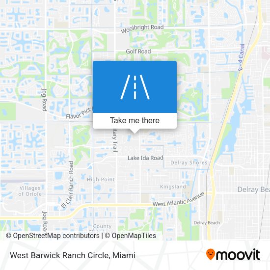 Mapa de West Barwick Ranch Circle
