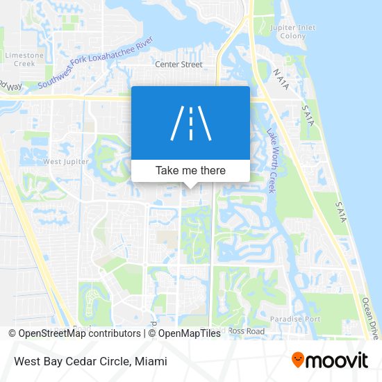 West Bay Cedar Circle map