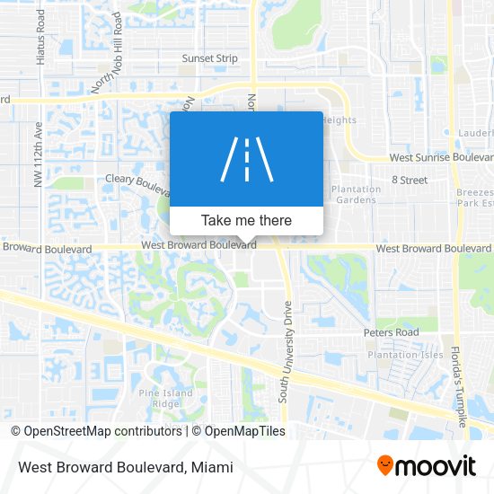 Mapa de West Broward Boulevard