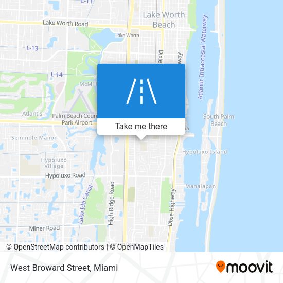 Mapa de West Broward Street