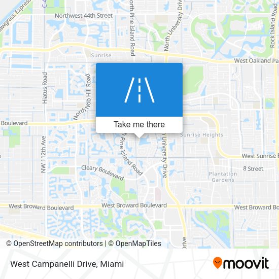 West Campanelli Drive map